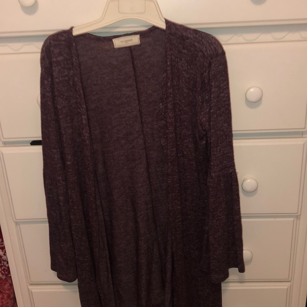Maroon Speckled Light Cardigan